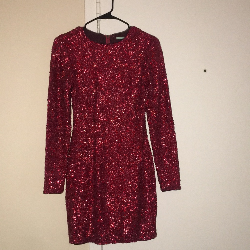 Sequin Red Dress